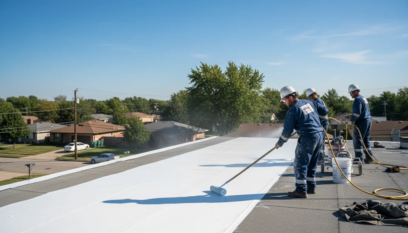 Commercial roof coating in Hesston, PA near me